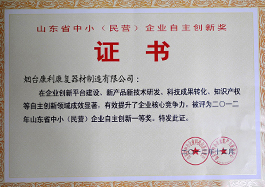 自主創(chuàng  )新證書(shū)